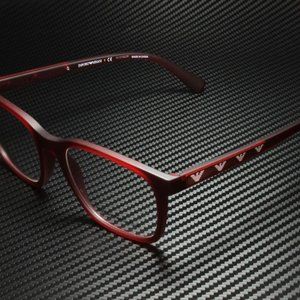 Emporio Armani Men's Matte Red Eyeglasses!